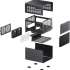 Корпус miniITX JONSBO N3, Mini-Tower, без БП,  черный [n3 black]